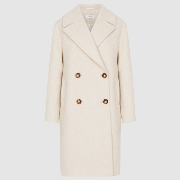 NWT REISS | Scarletta Double-breasted Teddy Coat Sz 10/12/14 - Picture 6 of 11